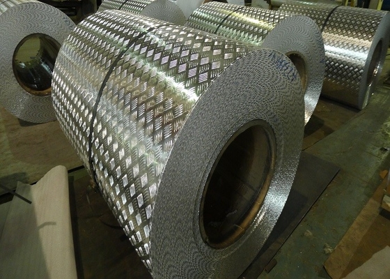 China De antitrede van de de Diamantplaat van het Steunbalkaluminium betreedt 1.0mm 6061 Aluminiumblad voor Liften leverancier